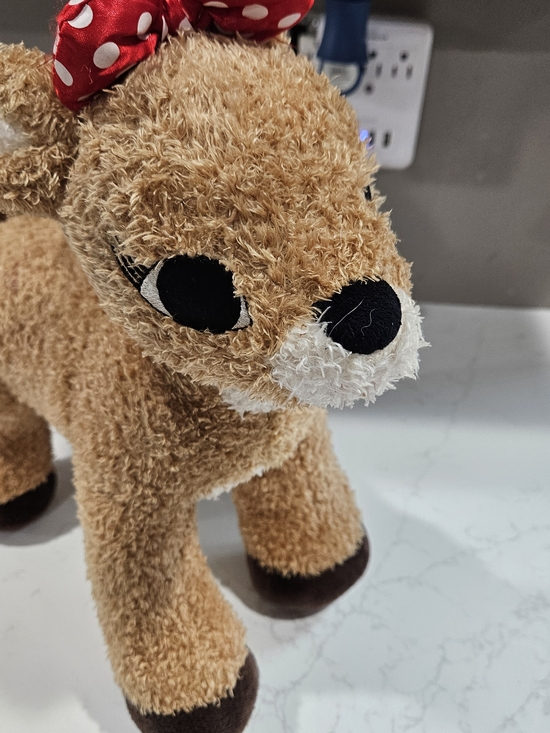 Build-A-Bear Other - Build-A-Bear Tan and White Fawn with Red Polka Dot Bow